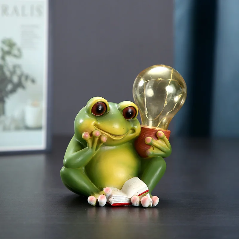 

Frog solar resin crafts, luminous night lights, garden and courtyard outdoor decorations and ornaments