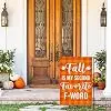 Funny Fall Garden Flag Buffalo Check Plaid 12 x 18 Inch Double Sided Autumn Thanksgiving Outside Décor for Home Yard Farmhou jjp
