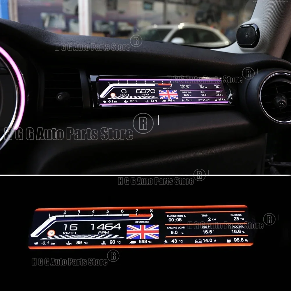 LHD RHD Co-pilot LCD Instrument Cluster For BMW MINI F55 F56 F57 2015 2016 2017-2020 Android Display Virtual Cockpit Instrument