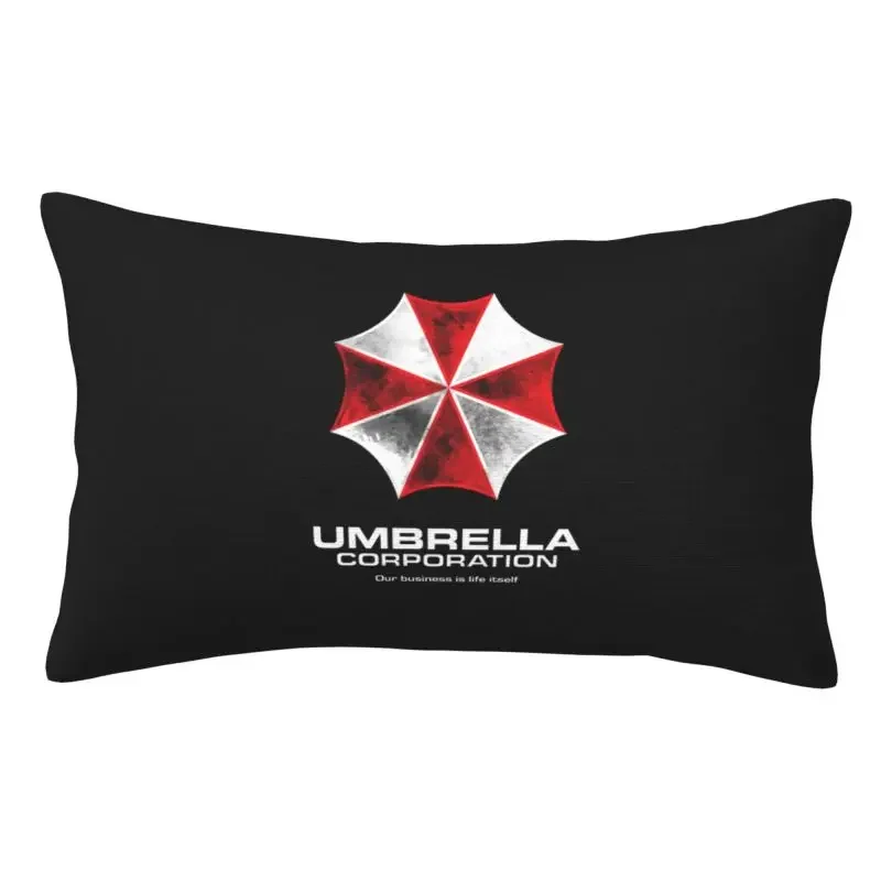 Custom Nordic Style Umbrella Video Game Corporation Cushion Cover  Polyester  Pillow Case for Bed Sofa Rectangle Pillowcase