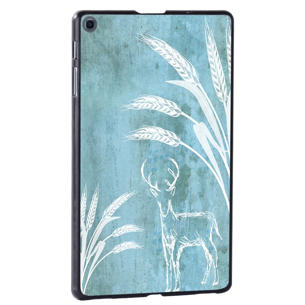 Custodia per Tablet per Samsung Galaxy Tab S7 11/Tab S6 Lite 10.4/Tab S6 10.5/S4 10.5/Tab S5e 10.5 Deer Print Series Cover rigida