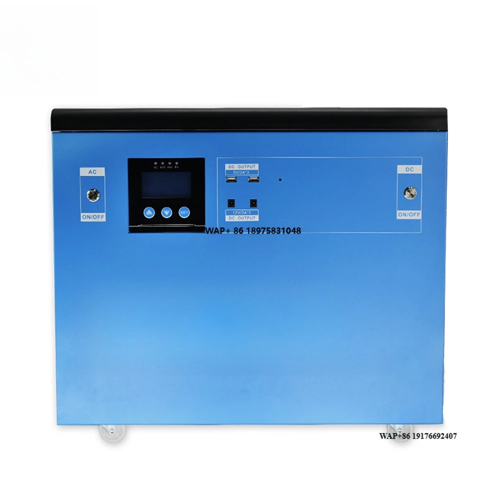 

3KW Mobile Off-Grid Solar Generator with MPPT Controller 220V Sine Wave System Lead Acid Battery for Home Use