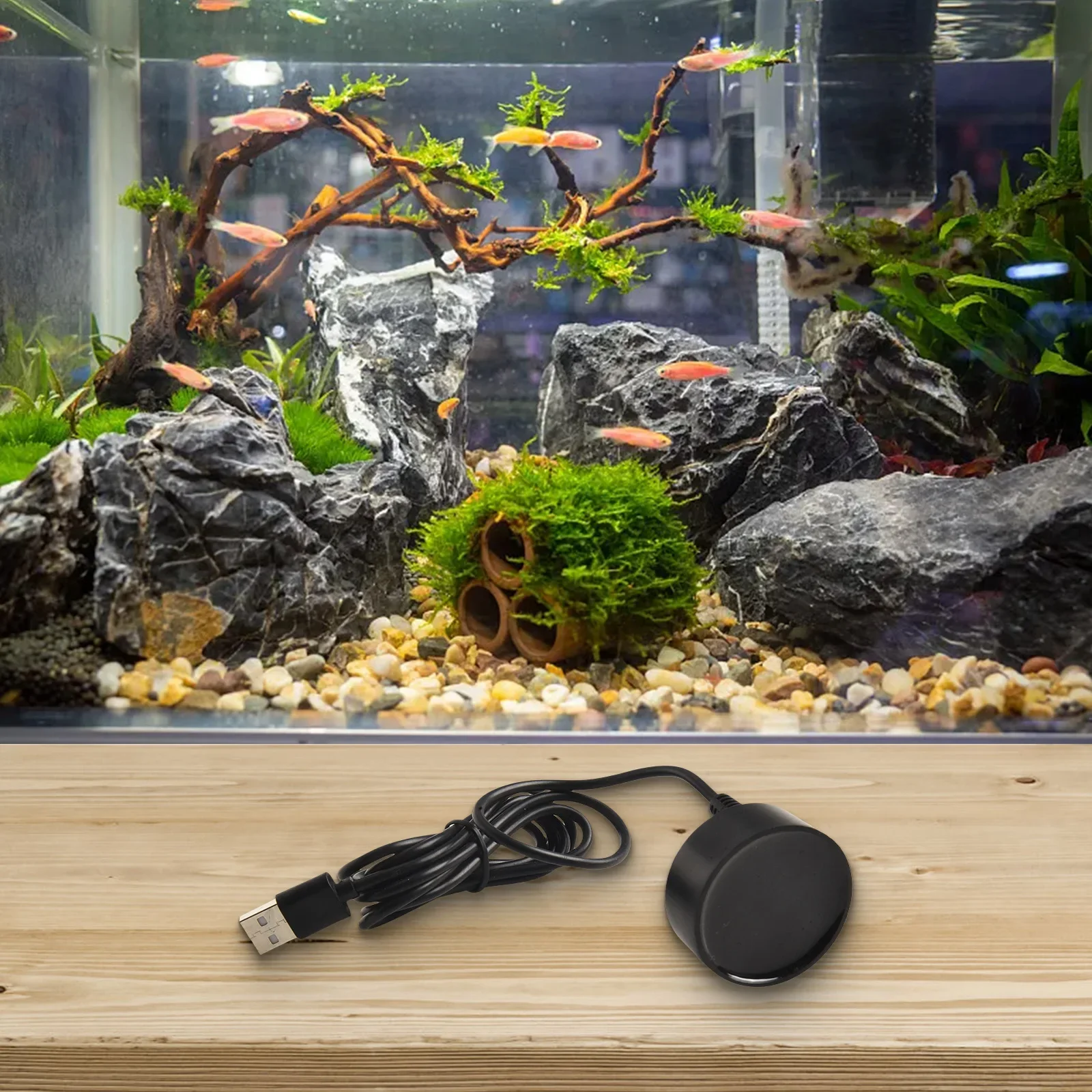 Aquarium Mist Maker USB Mist Maker Improving Water Quality Small Size Versatile Applications Waterproof Design Easy To Use
