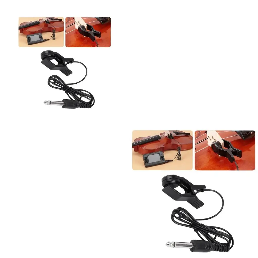 

Acoustics Guitar Piezo Pickup 6.35mm Output Sound Piezo Contact Pickup Replacement Clip on Microphones Piezo Pickup