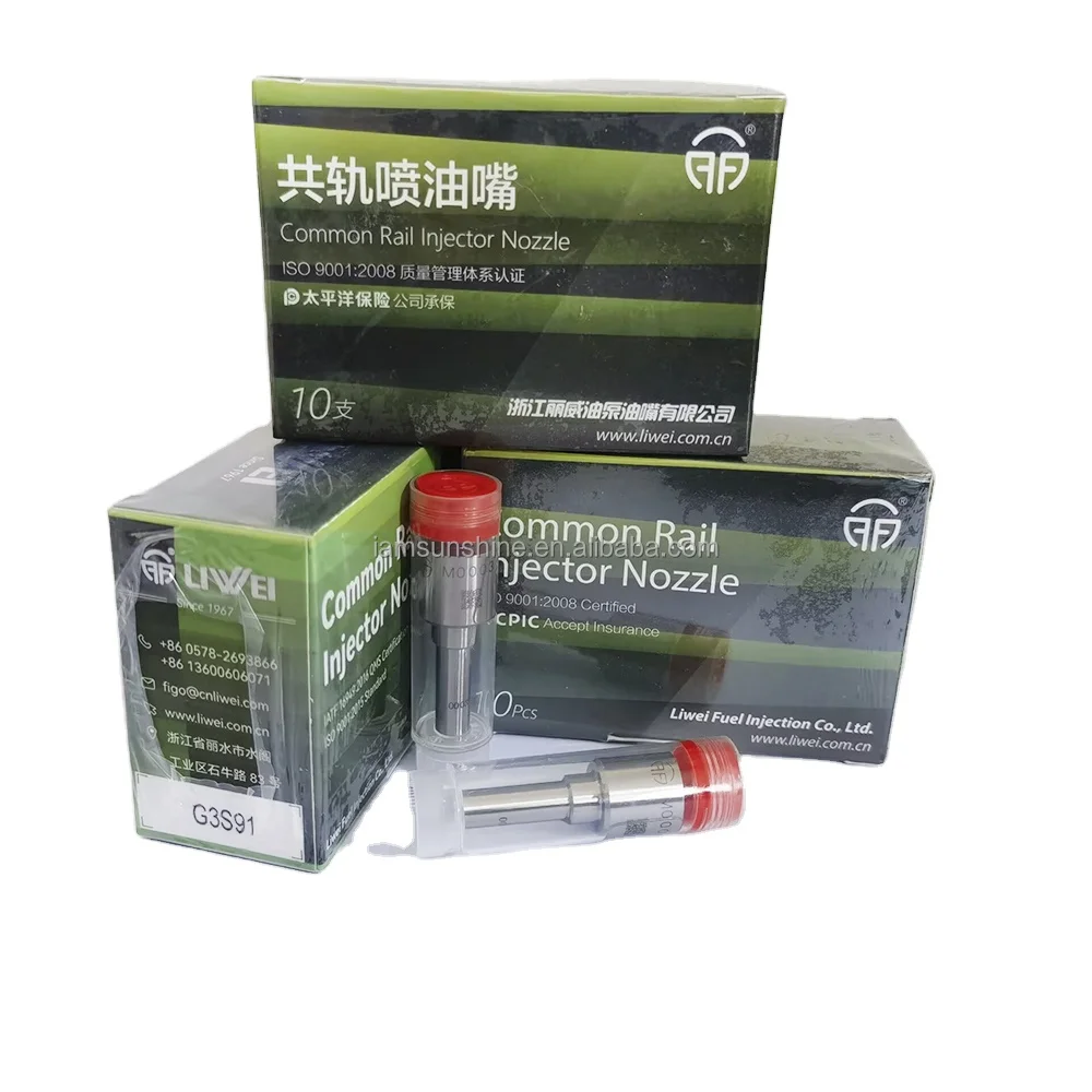 Made in China Liwei Nozzle 095000-1520 095000-8630 Common Rail Injector Nozzle G3S91