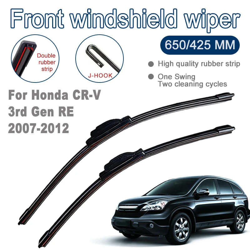 

Wiper Blades For Honda CR-V CRV 3rd Gen RE 2007-2012 Front Windshield Brushes Windscreen Car Accessories Cover Spring 26"+17"