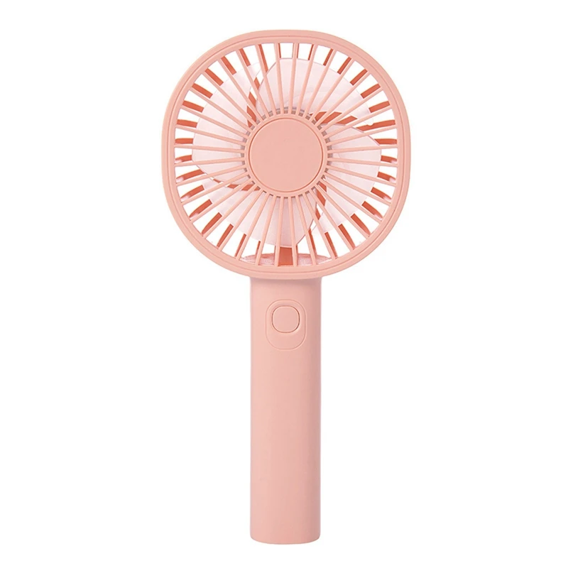 Rechargeable Portable Handheld Fan Lazy Temporary Travel Shopping Cooling Home Car Air Cooler -Pink