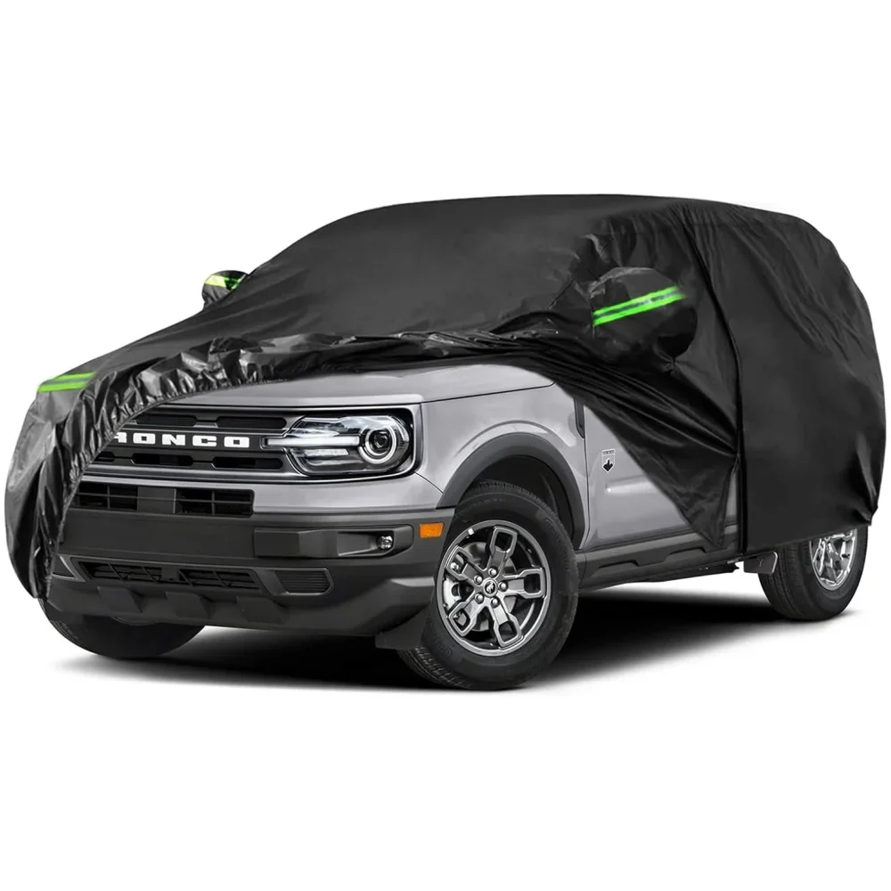 

210T уличные водонепроницаемые автомобильные чехлы на заказ для Ford Bronco Sport 2021-2025 защита от ультрафиолета с сумкой для хранения со светоотражающей полосой на молнии