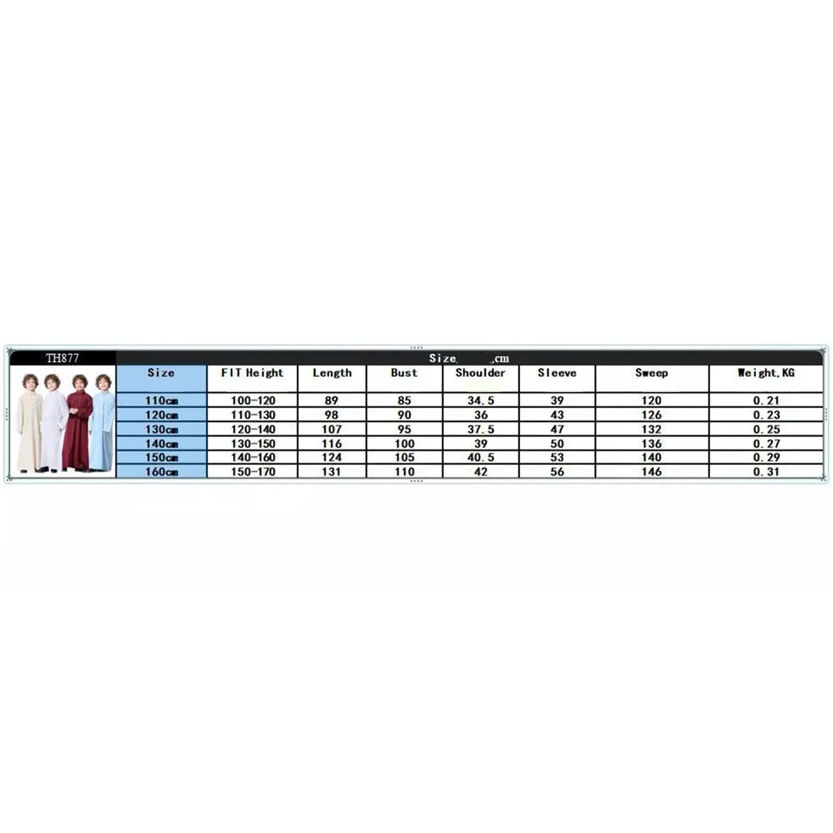 Muslim Long Sleeve Comfortable Robe Arab Straight Teenagers Halloween Christmas New Year Boys Prayer Robe Eid Prayer Outfit
