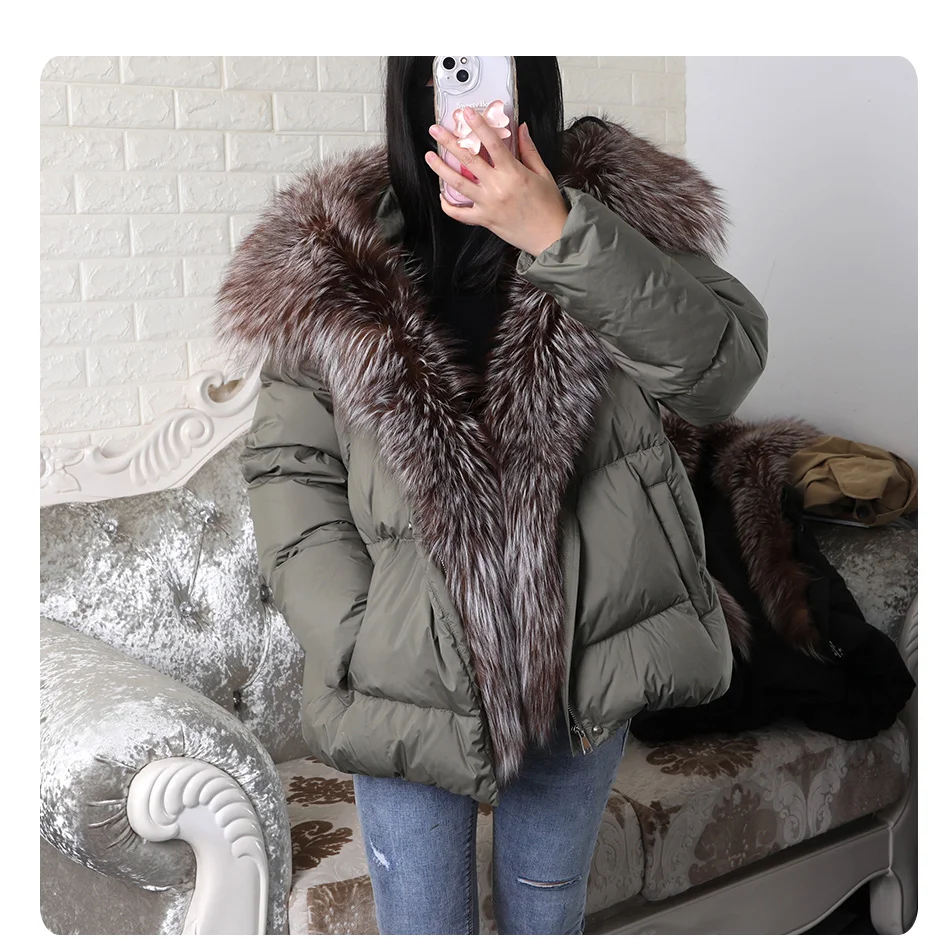2026 MAOMAOKONG White Duck Down Jacket Winter Women