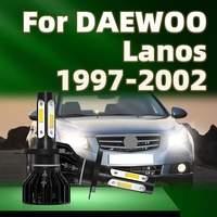 2Pcs High Bright Headlight 30000LM Bulb H4 Led Lights 6000K White For DAEWOO Lanos 1997 1998 1999 2000 20001 2002