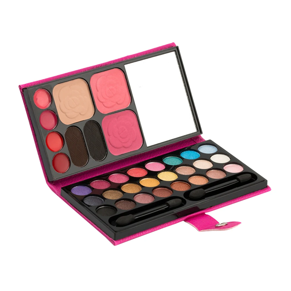 

Eye Shadow Palette Makeup Kit Pigmented Long Waterproof Pu Cover Party Eyeshadow Powder