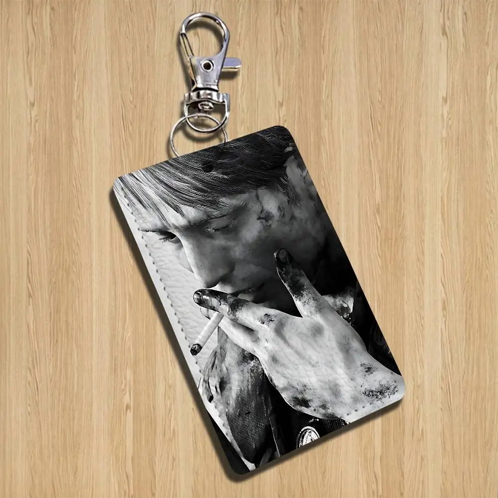 hot M-Mads Dittmann Mikkelsen Card Holder Keychain Key Ring Door Lock Access Protective Case For Security Gift