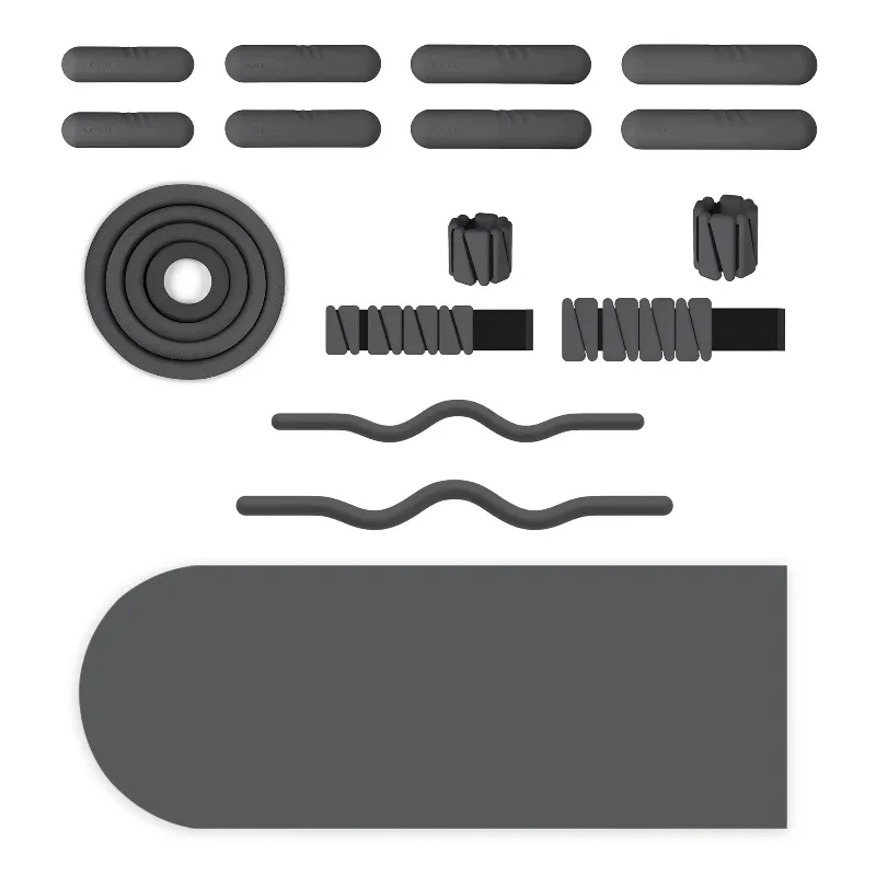 

Eco-friendly Non-slip Custom Logo Oval Arch Black Yoga Mat Set Private Brand Yoga Mat Set For Strength Training Daily Exercise