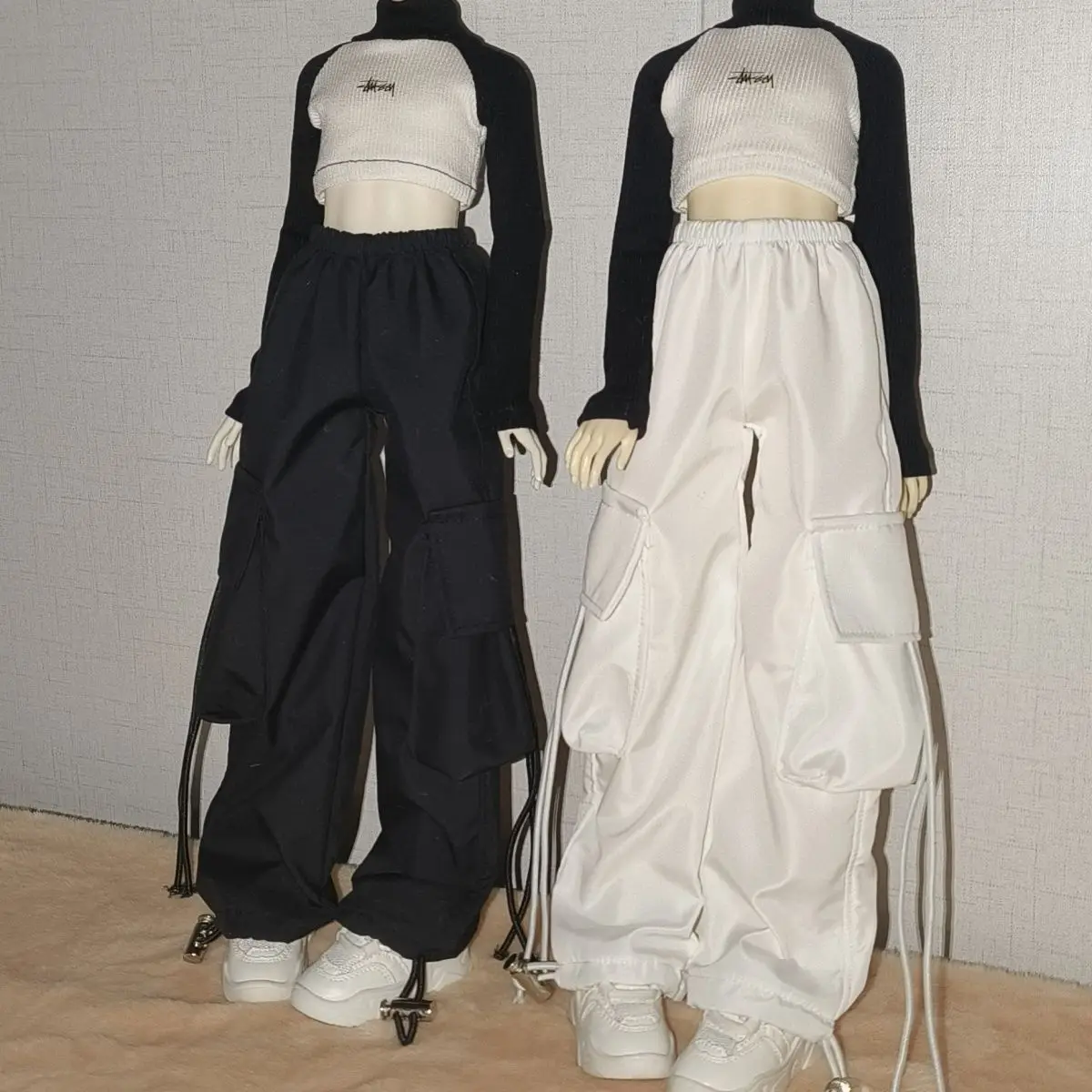BJD doll clothes suit suitable for 1/4 size loose work clothes suit doll accessories (2 points)