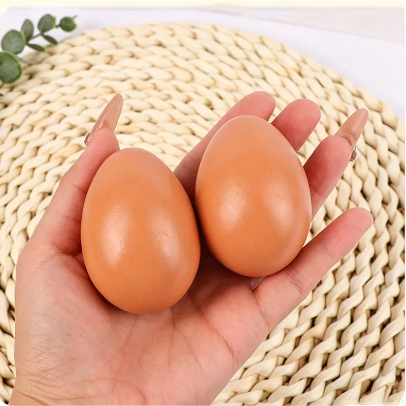 Huevo de madera para gallinas ponedoras, juguete educativo Montessori de simulación de comida, manualidades de Pascua pa