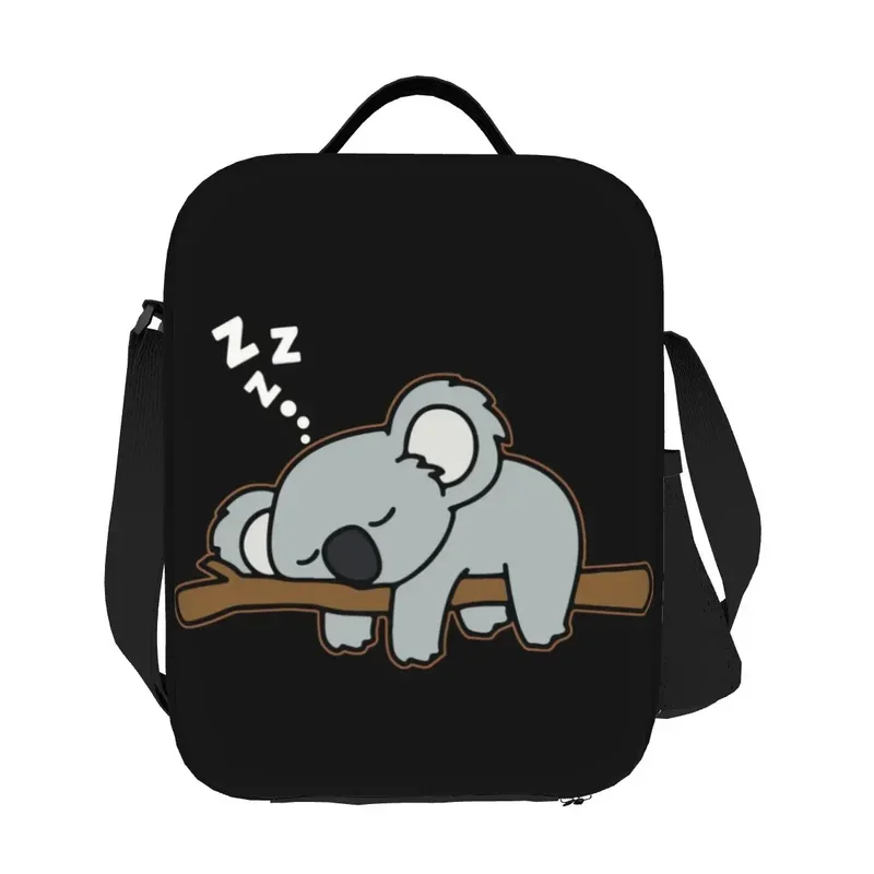 Bonito preguiçoso coala urso térmico isolado lancheira, recipiente de almoço animal para trabalho, escola, viagens, armazenamento de alimentos Bento, cochilando