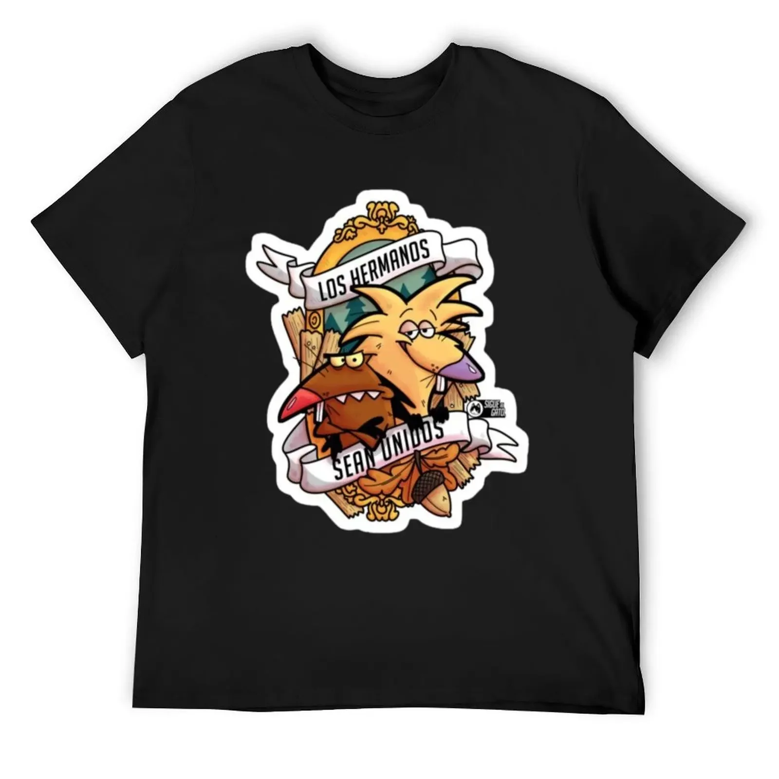 

Angry Beavers 2 T-Shirt plus size clothes boys animal print rapper graphic tees men t shirt
