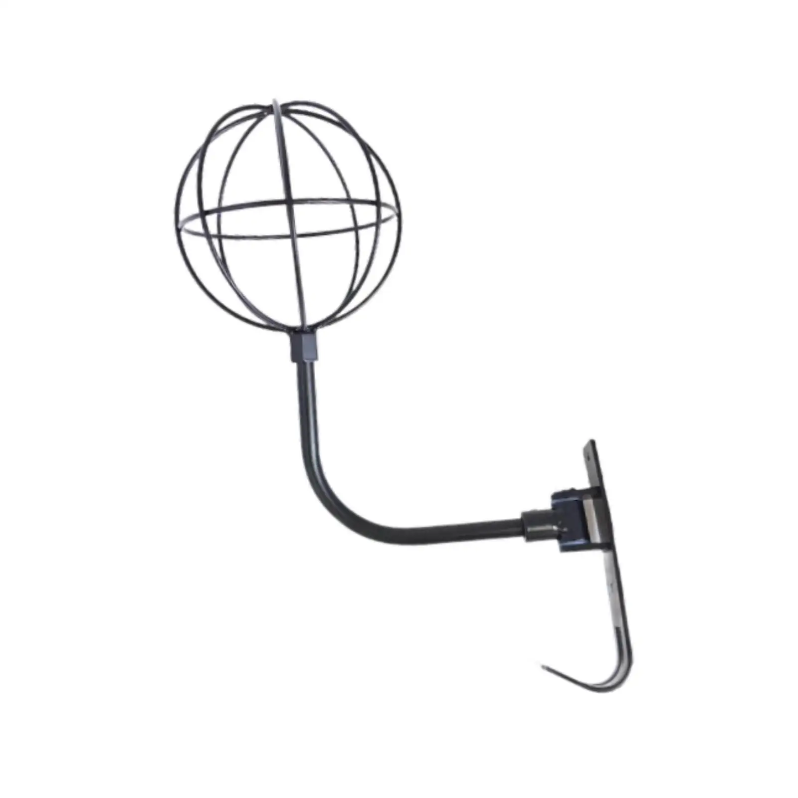 Metal Wire Ball Motorcycle Helmet Stand 180 Degree Rotation Wall Mount Rack Accessory for Helmet Storage and Display