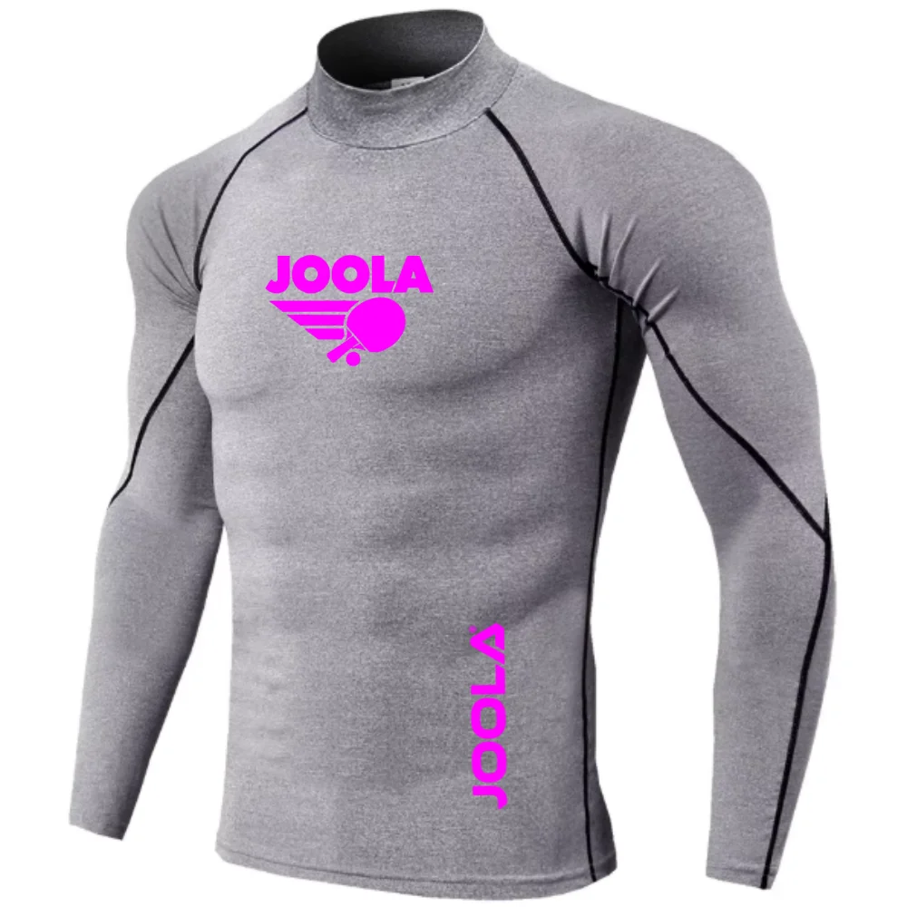 Men High Elastic Compression Long Sleeve T Shirt Breathable Quick Dry Table Tennis Training Top Slim Fit Sports Athletic Base La — купить у AliExpress WW