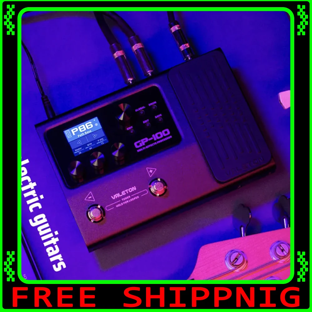 VALETON GP-100 гитара бас мультиэффекты процессор педаль Looper IR OTG USB многоязычная педаль выражений подарки