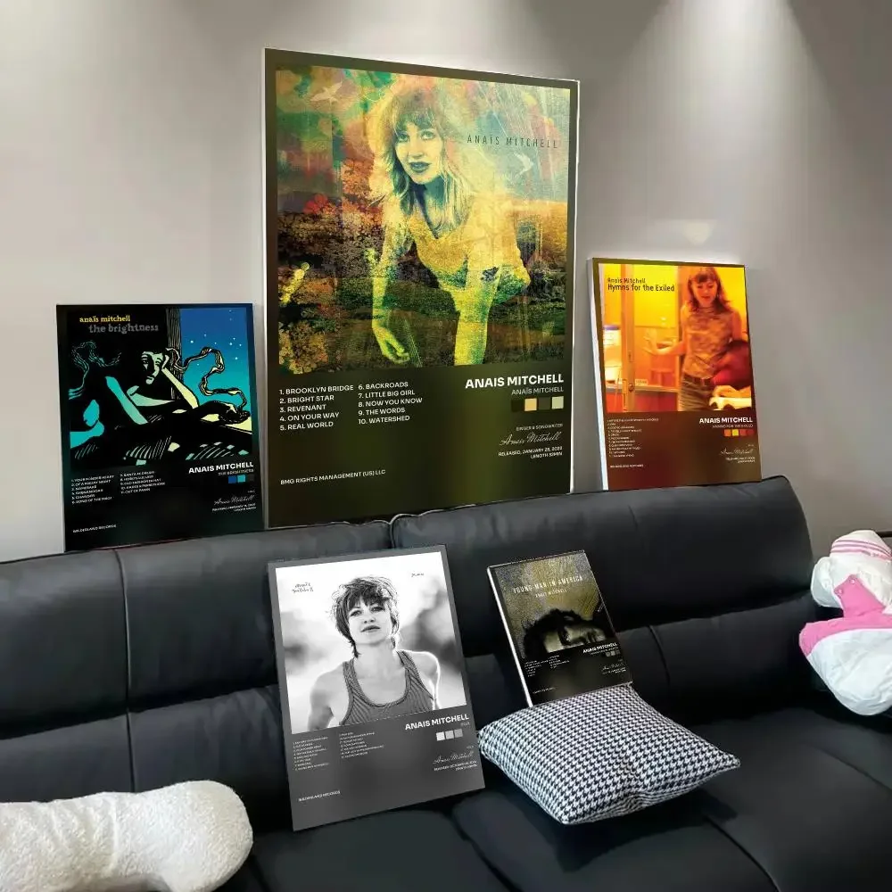 Singer A-Anais Mitchell Poster Home Wall Decor Artwork Prints for Living Room Bedroom Apartment Decoration