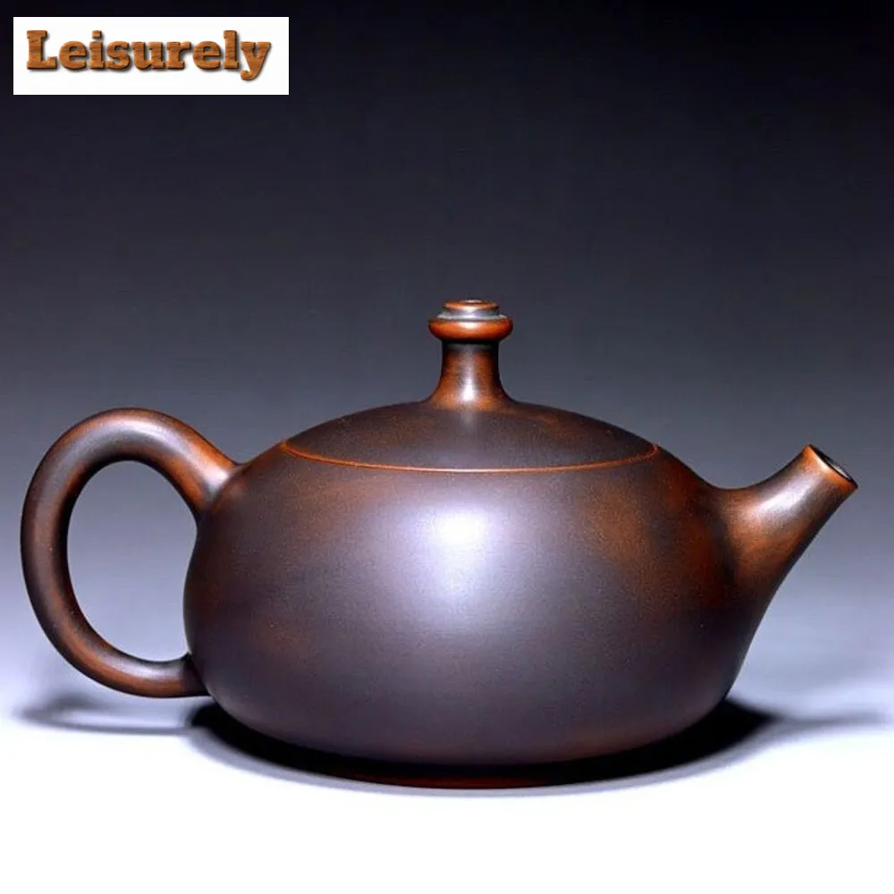 220ml Custom Qinzhou Nixing Pottery Zisha Tea Set Purple Clay Teapot Handmade Kiln Change Guifei Kettle Household Filter Cha Pot