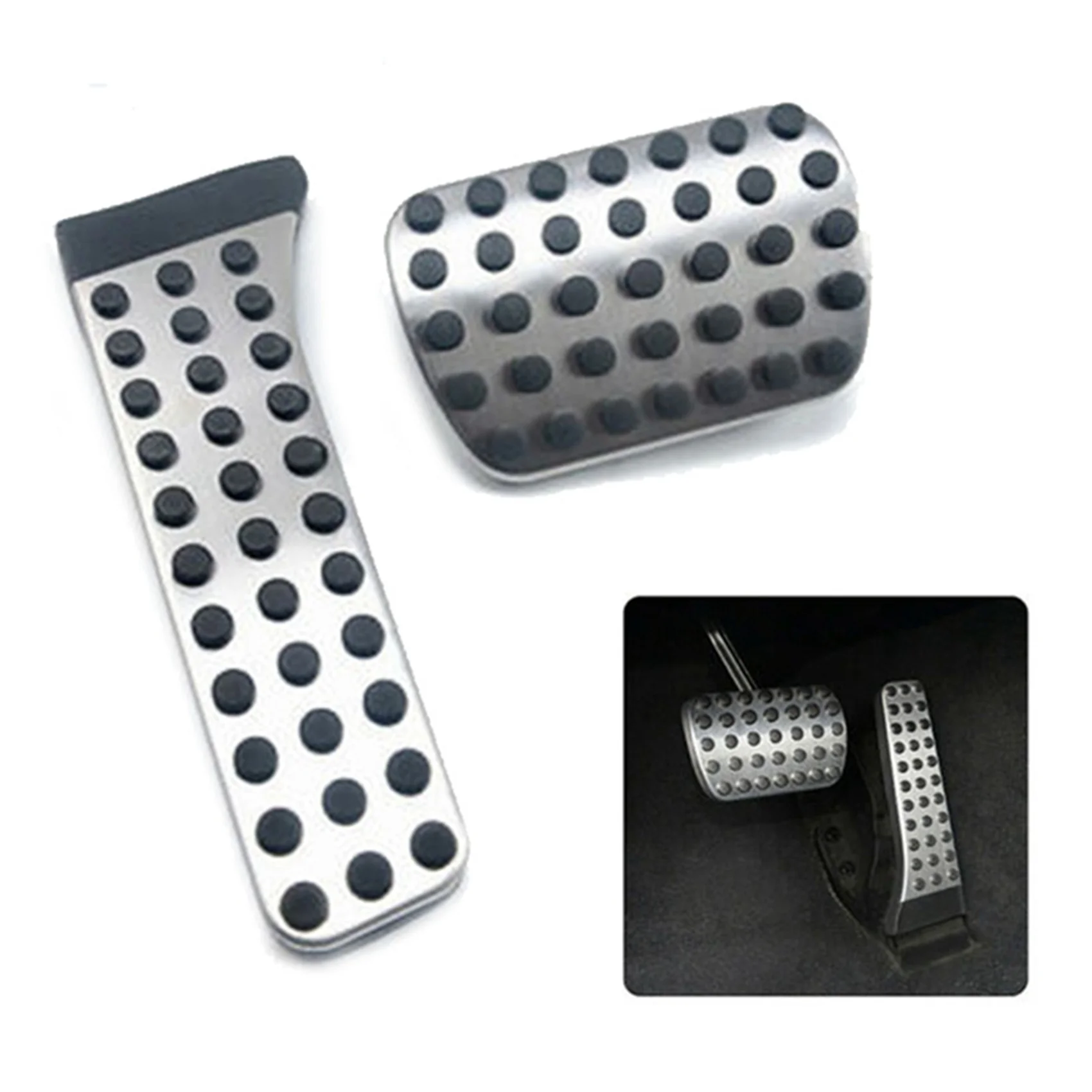 車のアクセルペダル用カバー,フットレストパッド,メルセデスベンツc e s glk slk cls slクラスw203,3個