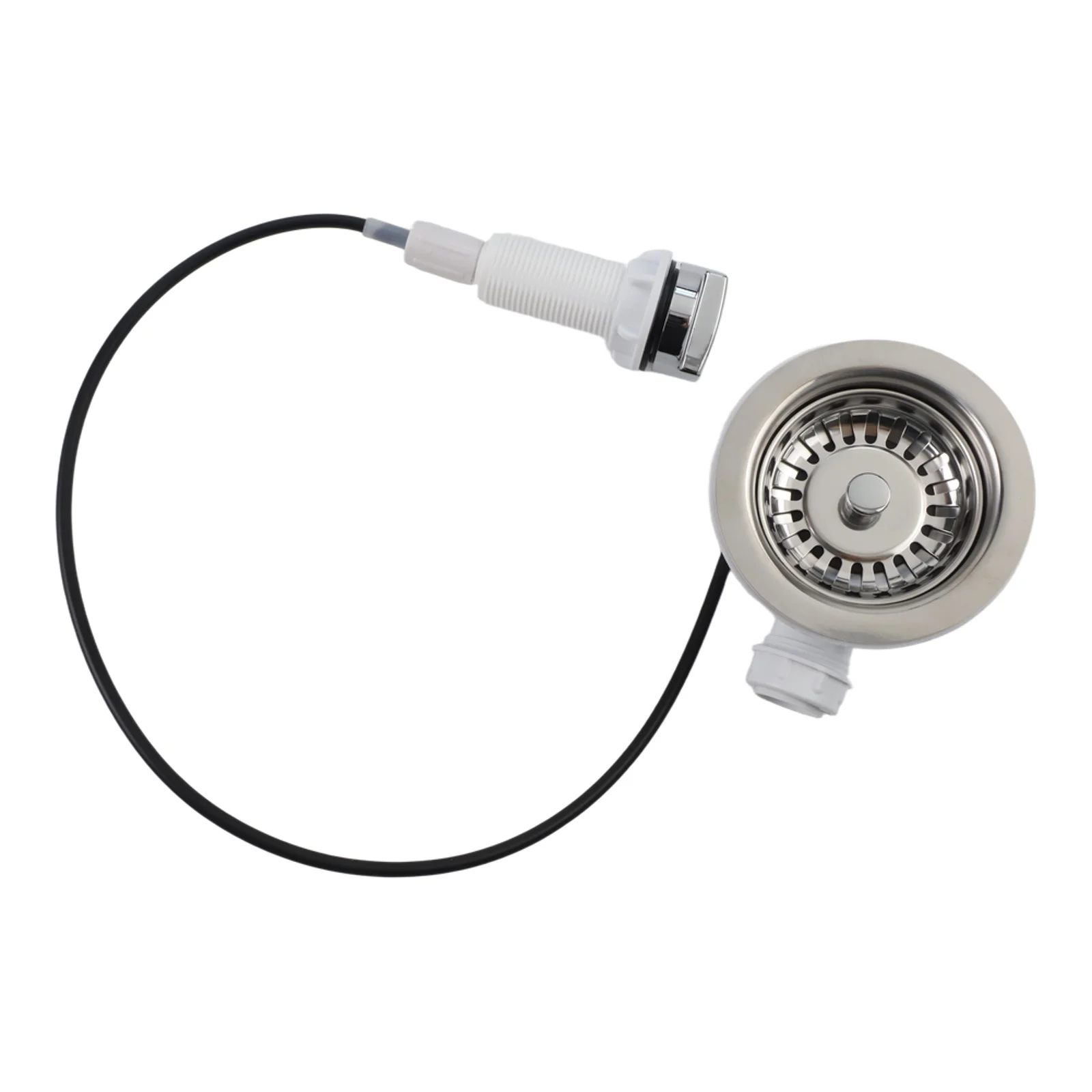 

Система фильтрации для раковины: Утолщенный сливной фильтр из нержавеющей стали с универсальными вариантами подключения