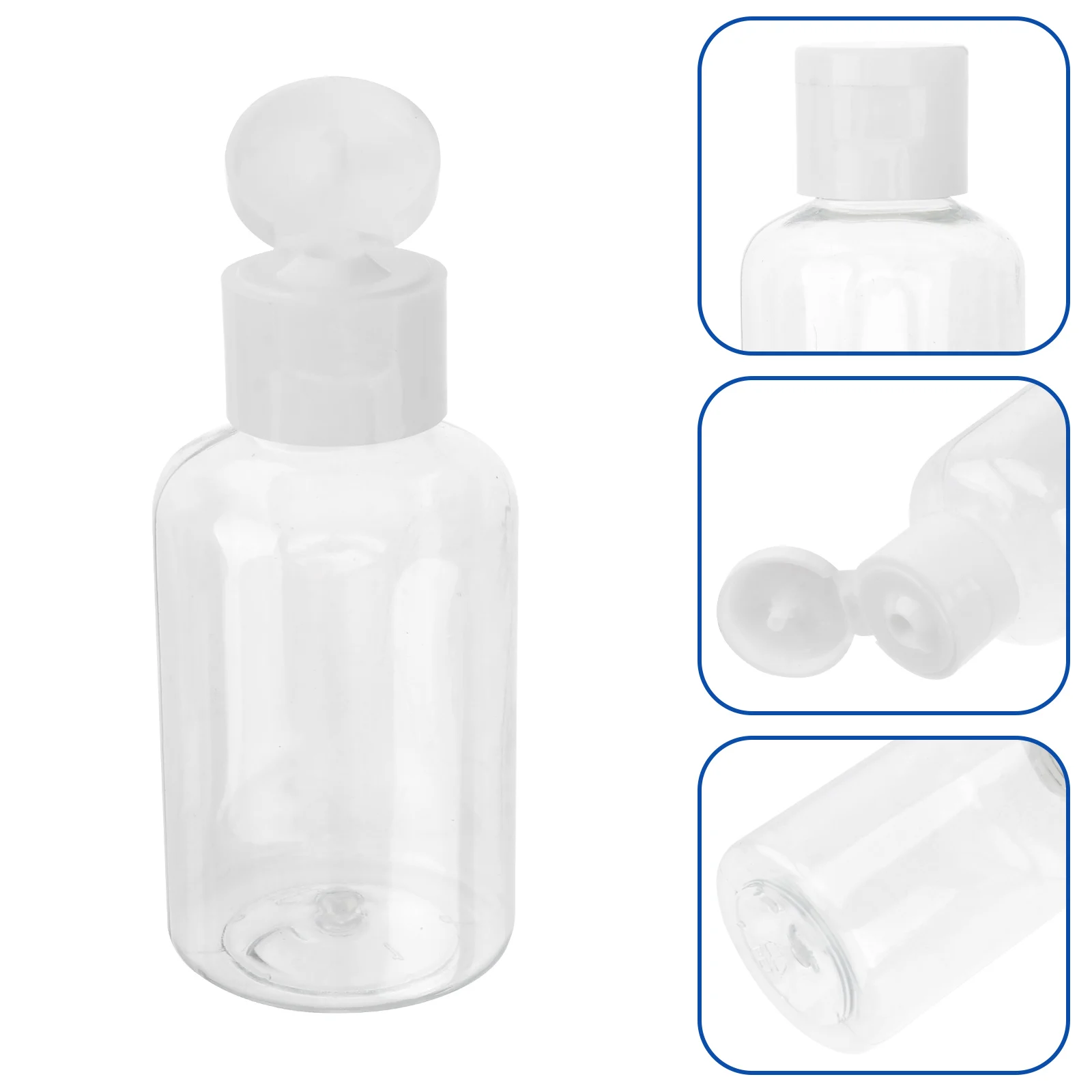 

12pcs Travel Bottles 50ml Reusable Empty Containers for Creams Cosmetics Liquids Shampoo Lotions Gels Portable Leak Proof
