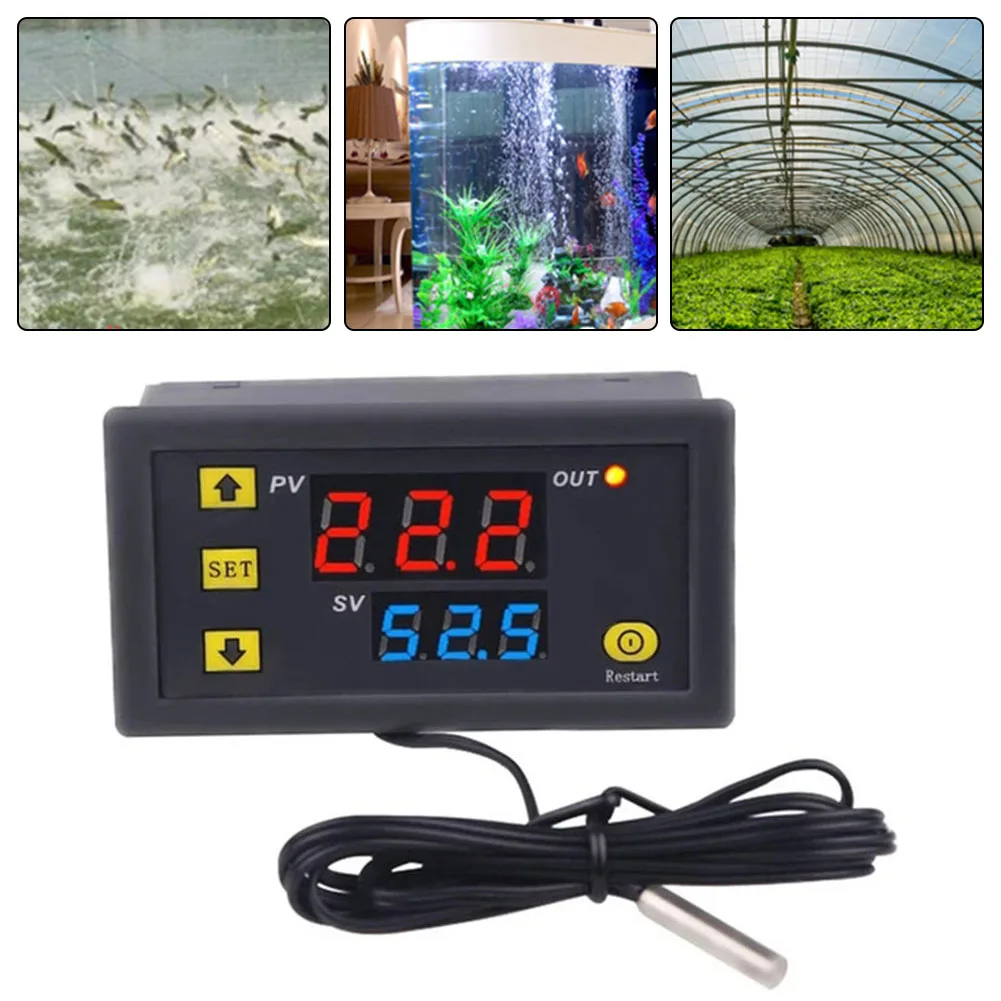 1pc Intelligent Thermostat W3230 Mini Digital Temperature Controller -55~120℃ Heating Cooling Control Thermostat Tools Parts