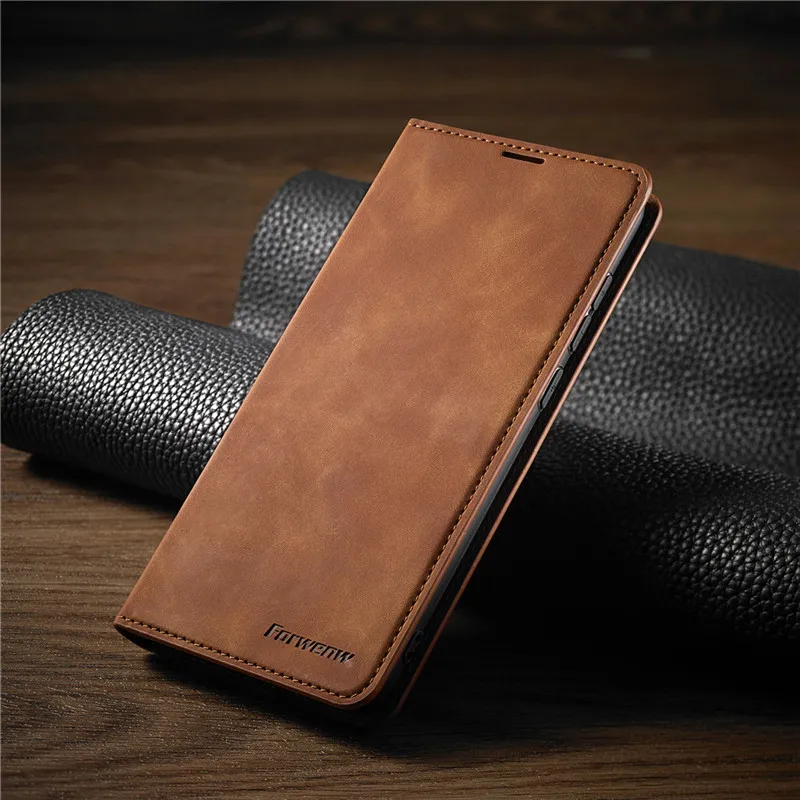 AIERHEBA Leder Magnetische Flip Fall Für iPhone 16 15 14 17 Pro Max Air 16E 13 12 11 XS Max XR SE 8 7 Plus Brieftasche Karte Solt Telefon Abdeckung 4