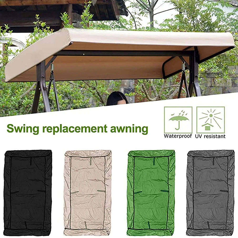 Swing Canopy Replacement Top Cover Waterproof Sun Protection for Outdoor Garden Lightweight and Durable to Use UV Protection B99