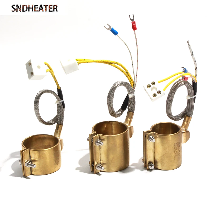 SNDHEATER 1pc 280-420W Electric Copper Barrel Brass Band Ring Injected Mould 220V Heating for Extruder 50X40/50X50/50X60mm