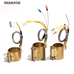 SNDHEATER 1pc 280-420W Electric Copper Barrel Brass Band Ring Injected Mould 220V Heating for Extruder 50X40/50X50/50X60mm