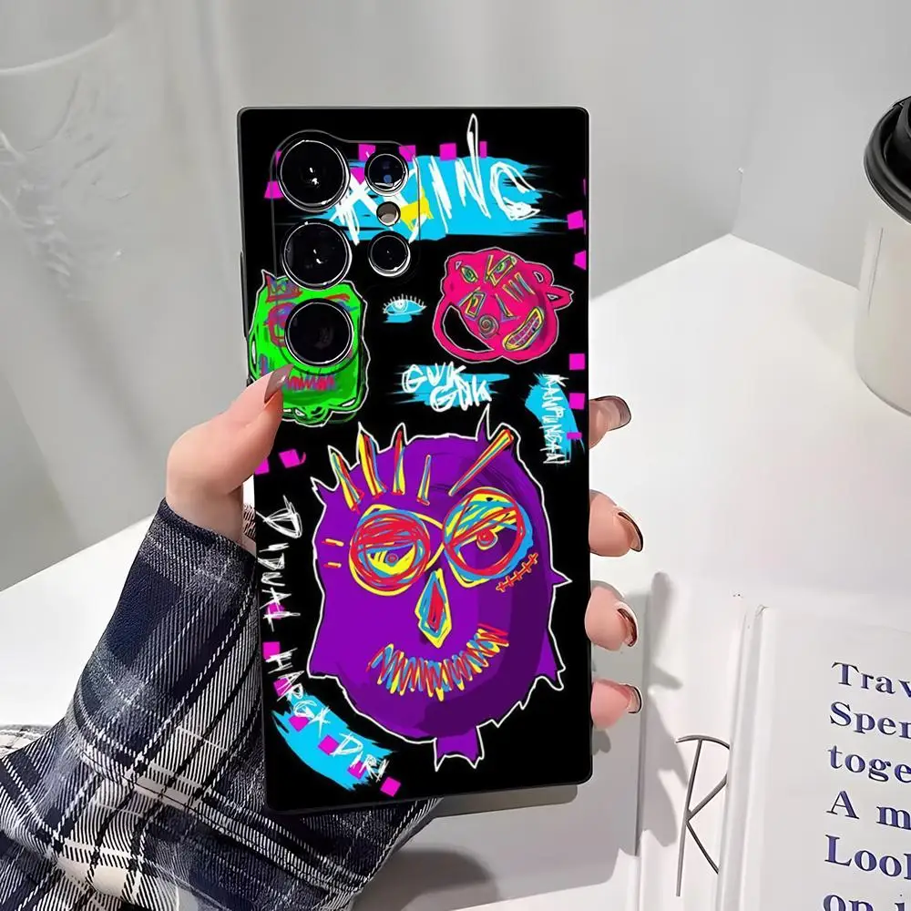 Cool Abstract Graffiti Phone Case For Samsung S26 S25 Edge S24 S23 S22 Ultra Plus Fe A57 A37 A17 A27 5G Silicon Cover