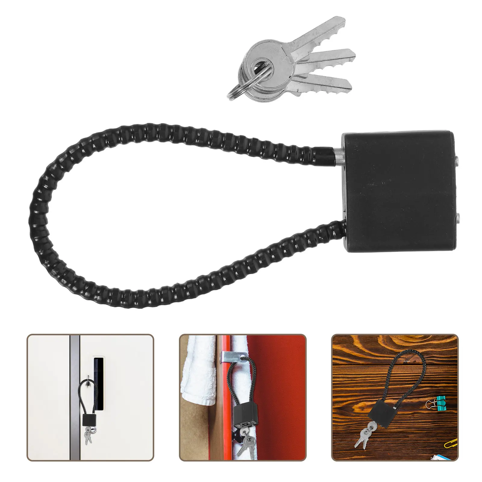 1Set Reliable Cabinet Lock with Key Single Opening Design Heavy Duty Storage Lock for Locker Room Dormitory Gym Locker Unit