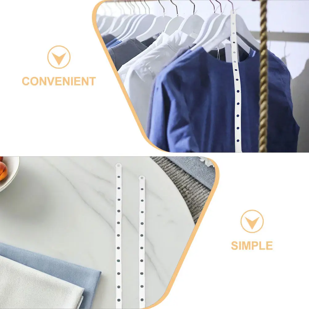 50Pcs Hanger Connecting Strips Space Saving Closet Organizer Plastic Display Strips Multifunctional Pant Clip Connector