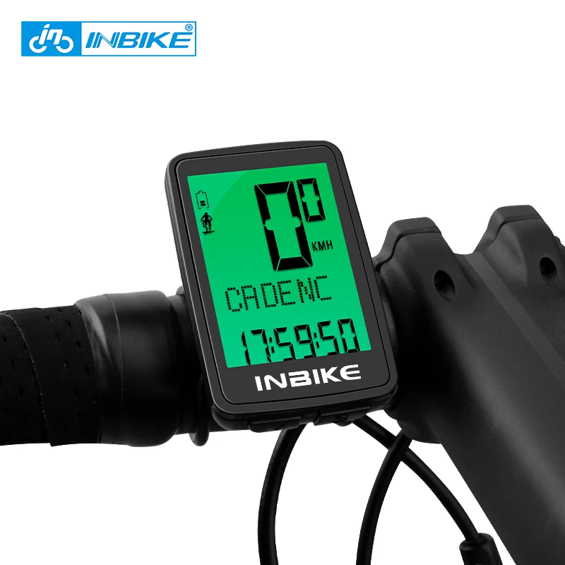 

INBIKE Bicycle Pedal Frequency Chronograph Waterproof Mountain Road Bike Wireless Odometer Speed Record Outdoor Bike Accessories