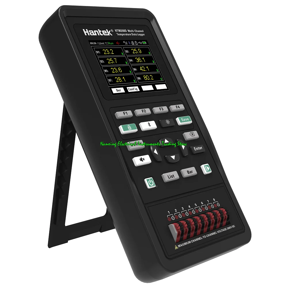 Hantek Handheld Tester Temperatura, Multi-Channel Detector, Detector de Temperatura, U Disk, HTM202B, HTM204B, HTM208B, 2CH, 4CH, 8CH