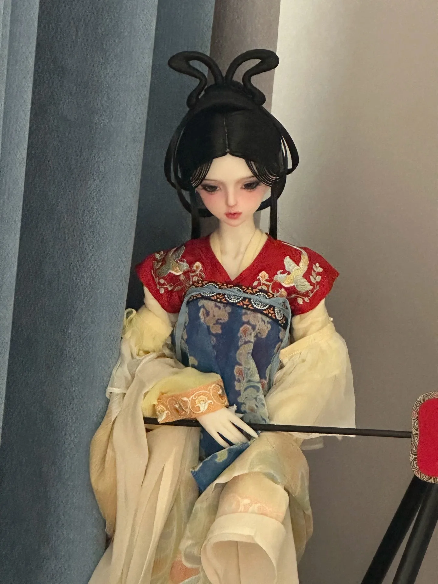

1/6 1/4 1/3 Масштаб BJD/SD Древний костюм Парики Китайский ханьфу Винтажный парик феи для волос для MSD SD13 Девушка SSDF Аксессуары для кукол A2061