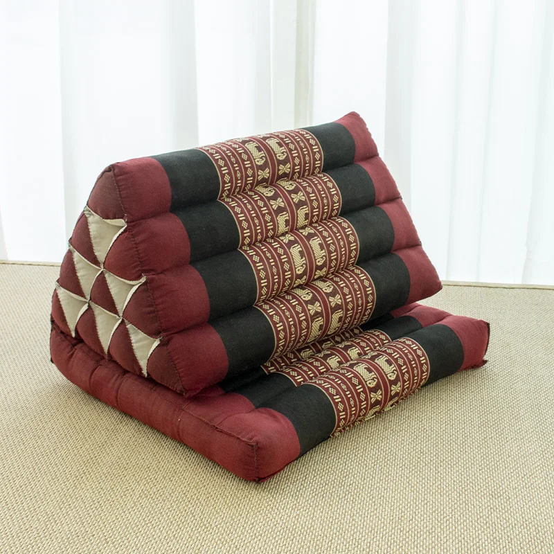 triangular cushion bay window cushion seat cushion with backrest thick bedroom balcony tatami South East Asia SPA foot bath mat