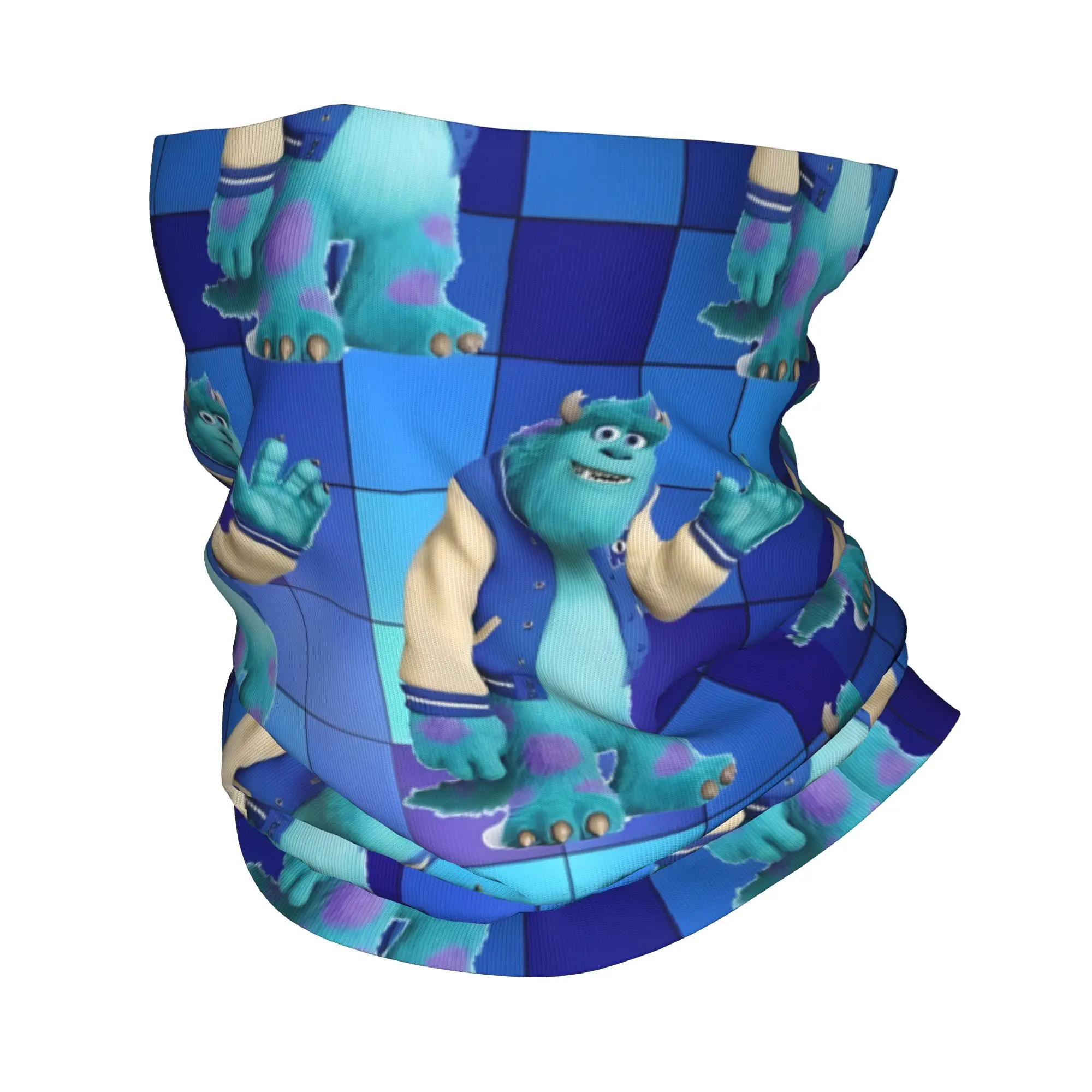 

Custom Monsters University Bandana Winter Neck Warmer Women Windproof Wrap Face Scarf for Ski Cartoon Gaiter Headband