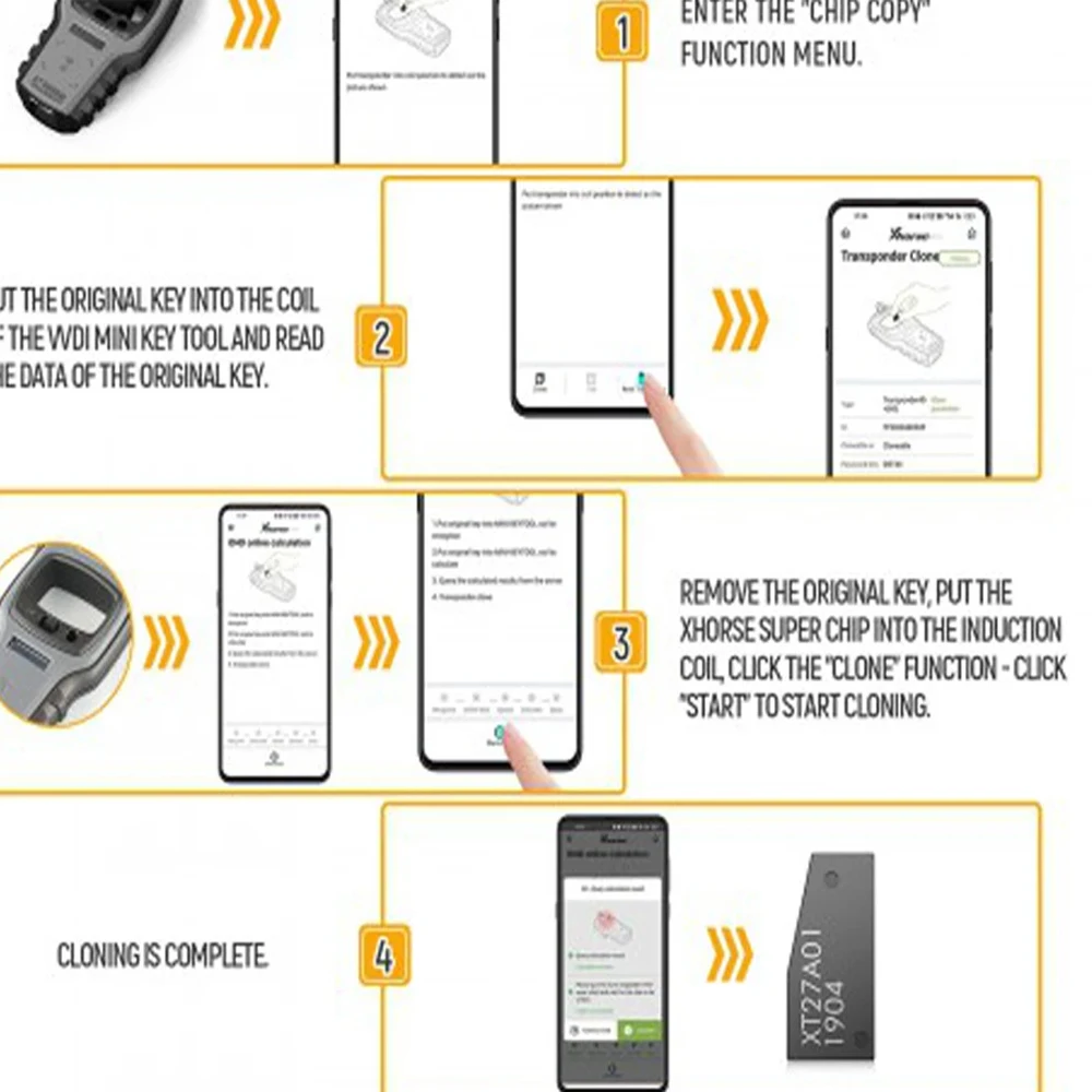 Чипы для Xhorse для VVDI Super Chip XT27A01 XT27A66 Транспондер для ID46/40/43/4D/8C/8A/T3/47 Чип автомобильного ключа для мини-инструмента для ключей