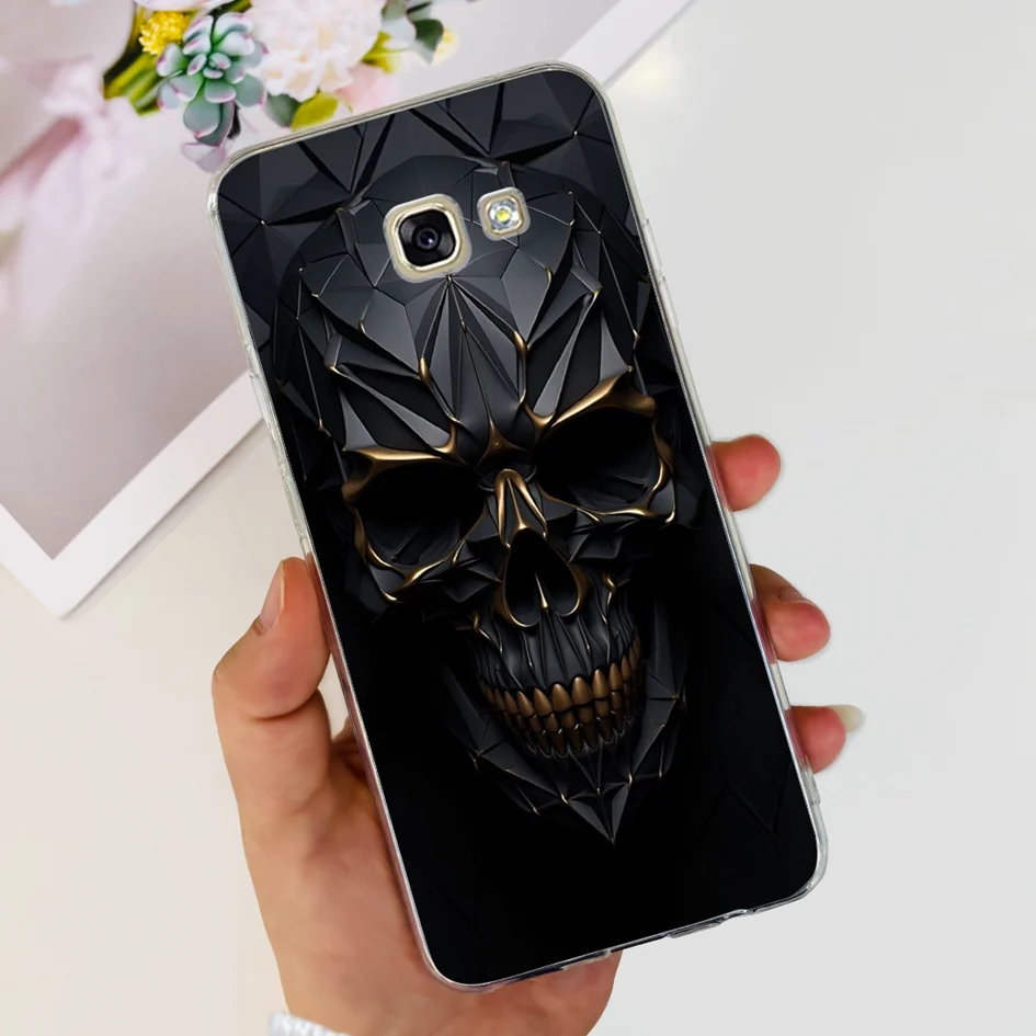 For Samsung Galaxy A5 2017 Case A520 A520F Popular Flower Transparent Silicone Soft Cover For Samsung A 5 2016 A510 A510F Bumper
