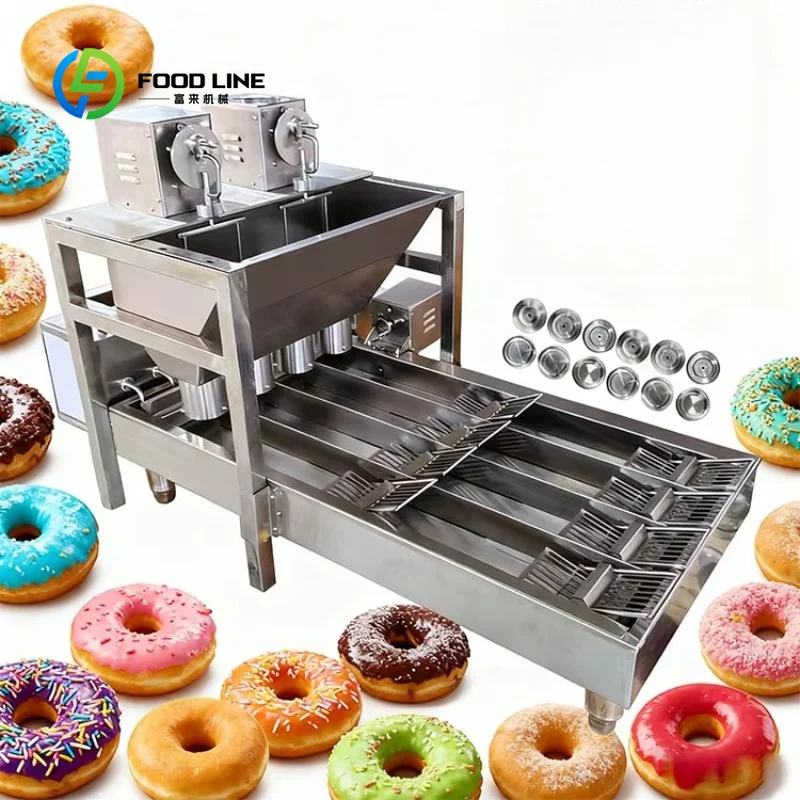 Custom doughnut extruder fryer bakery donut production unit precise forming performance for snack food workshop pastry retailer