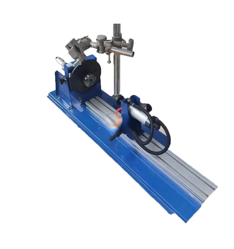 horizontal pneumatic tail top and torch fast lathe chuck 65mm table 10kg positioner welding rollers