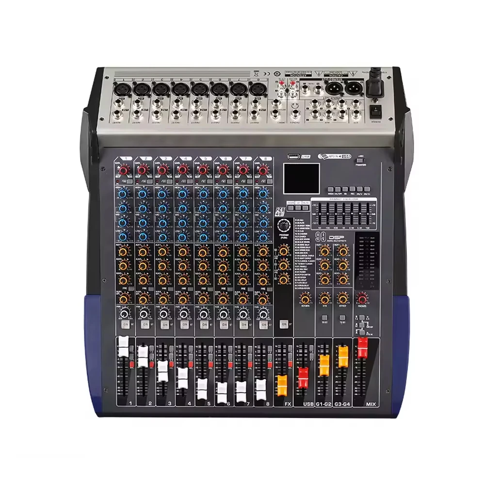 

EDX8 8/12 Channel Mixer Stage Performance 99DSP Fugue Acoustics Technology Professional audio mixer