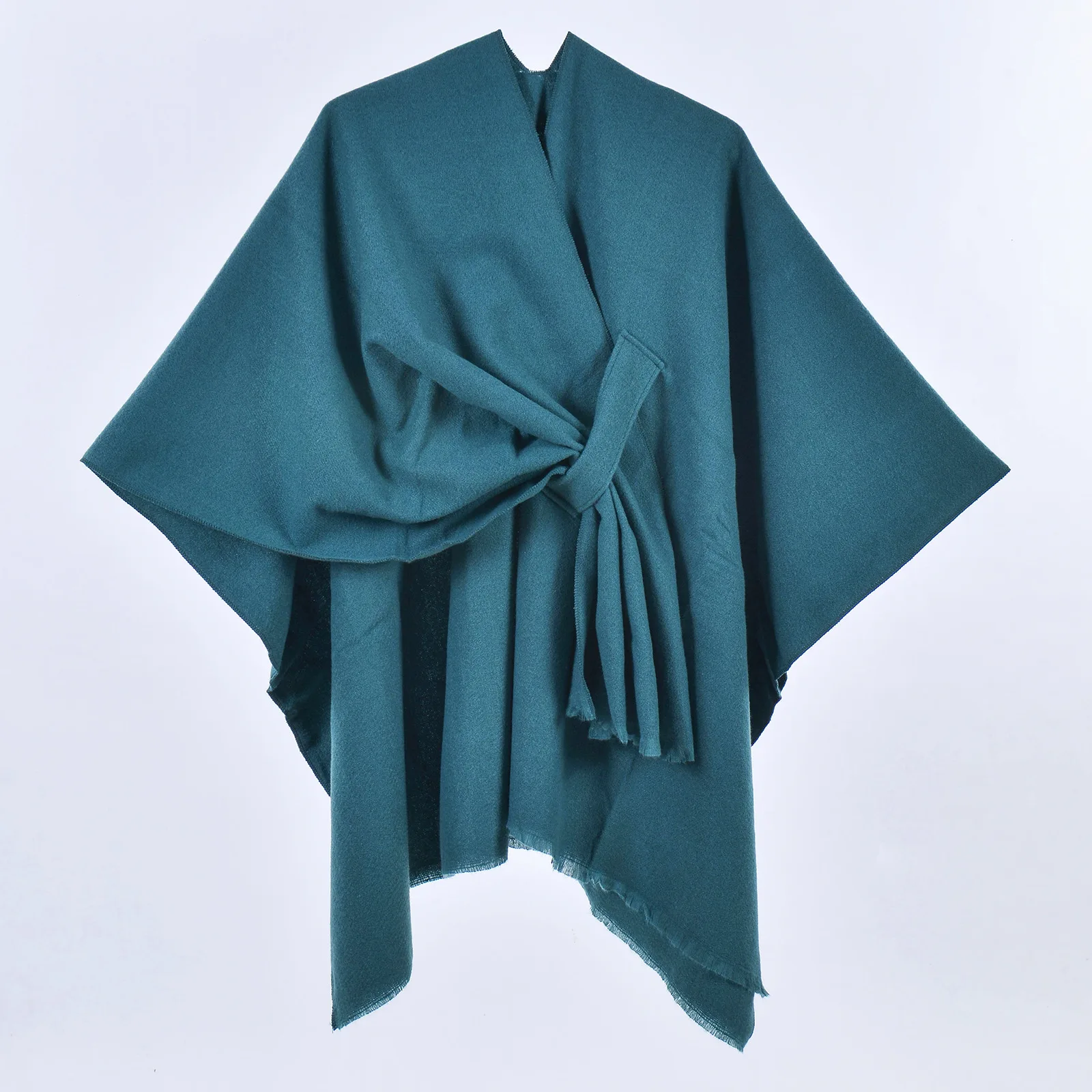 

Fashion Women's Elegant Shawl Wraps Cape For Autumn Winter Solid Color Tassel Scarf Shawls Cloak Bufanda Pashmina