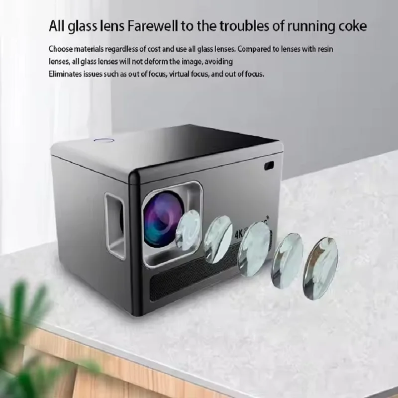 Q96 E450 Smart Projector Android 9.0 WIFI 4K Video Projector 300ANSI Lumen BT HIFI Spiegel Scherm Projector